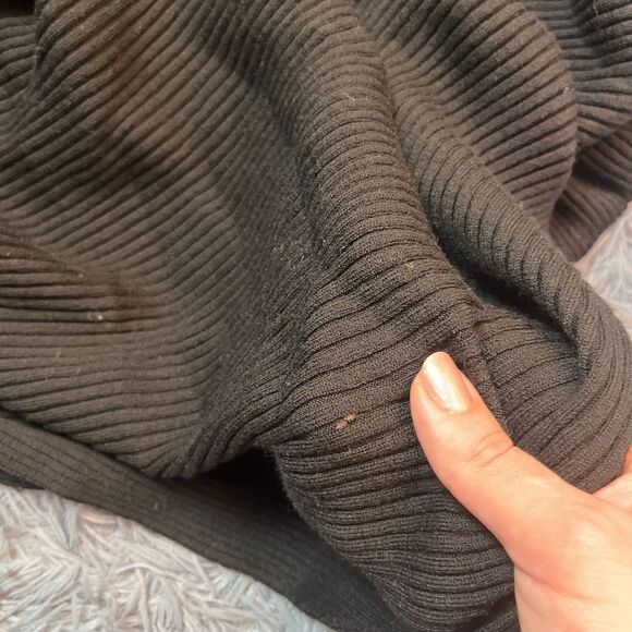 Theory Black Wool Cardigan With Scarf Collar Size S - Picture 8 of 8